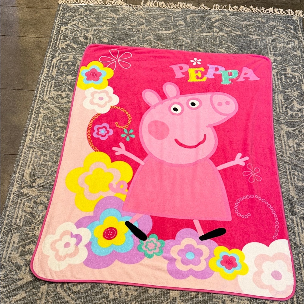 Peppa Pig Pink Blanket